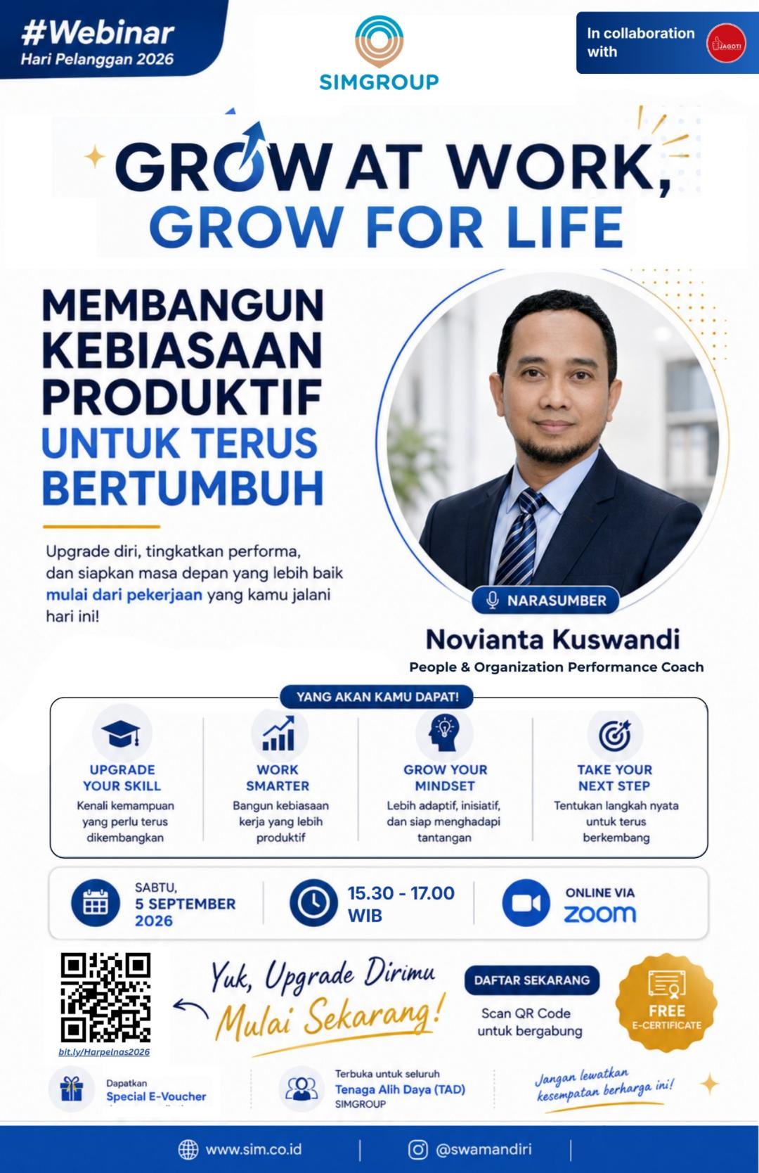 Webinar : Grow at Work, Grow For Life
